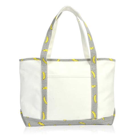 Dalix 23 Premium 24 Oz Cotton Canvas Shopping Tote Bag