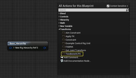 Control Rig Blueprints Unreal Engine Documentation