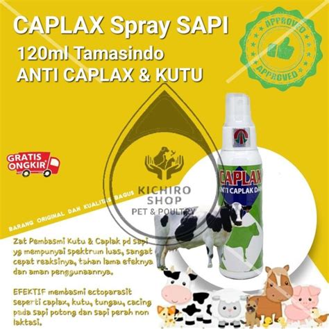 Caplax Sapi Ml Tamasindo Obat Spray Anti Caplak Anti Kutu Pada Sapi