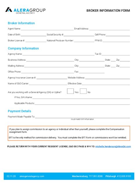 Fillable Online Broker Of Record Change Form Fax Email Print PdfFiller