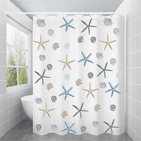 Clearance Eqwljwe Small Single Shower Stall Curtain With Hooks Wx