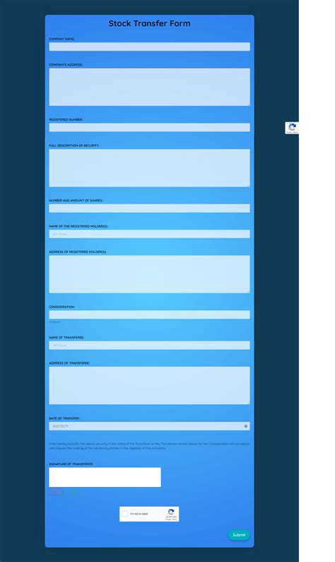 Stock Transfer Agreement Template