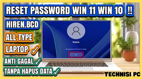 CARA RESET PASSWORD WINDOWS 11 DENGAN MUDAH YouTube