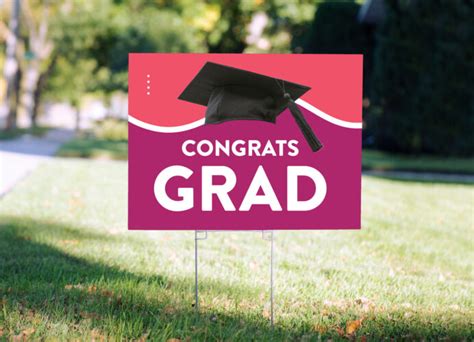 Houston Graduation Yard Signs Printing Best Price