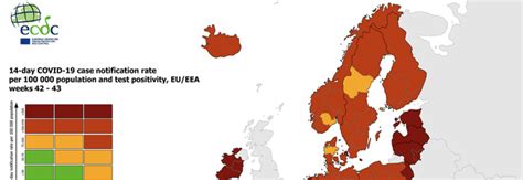 Mappe Ecdc In Italia Altre Cinque Regioni In Giallo