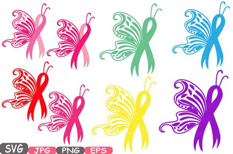 Cancer Butterfly Svg