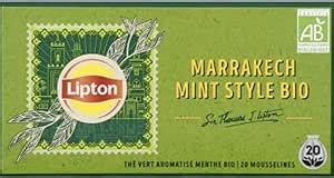 Lipton Th Vert Aromatis Marrakech Mint Bio Les Sachets G