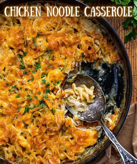 Skillet Chicken Noodle Casserole Grandmas Things