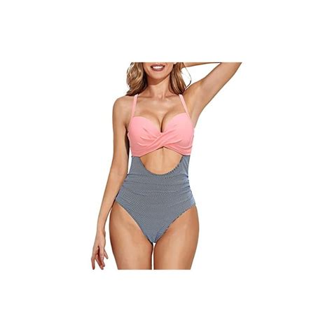 Ghemdilmn Costume Da Bagno Bikini Con Stampa Donna Costume Da Bagno