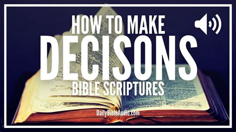 Bible Verses On Making Decisions How To Make A Decision According To