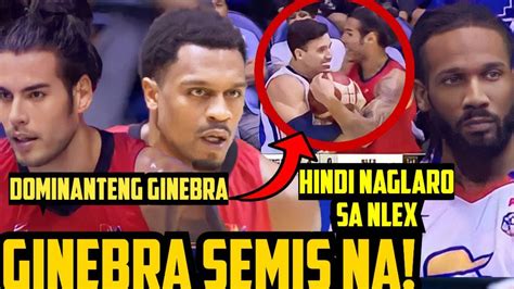 PBA LIVE GINEBRA PASOK NA SA SEMIS DOMINANTE KONTRA NLEX NLEX