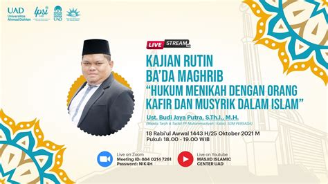 Hukum Menikah Dengan Orang Kafir Musyrik Dalam Islam Ust Budi Jaya