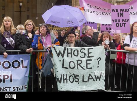 London Uk 8th March Hundreds Of Women From Waspi Women Against State