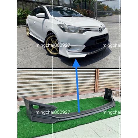 Toyota Vios NCP150 TRD Sportivo Front Skirt PU Bodykit Depan Skirting