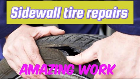 Amazing Skill Of Repairing A Hard Impact Sidewall Truck Tire Sidewall