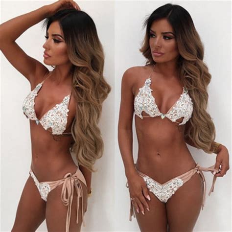 New Ornaments Swimwear Women Bikini Set Bathing Suit Sexy Push Up