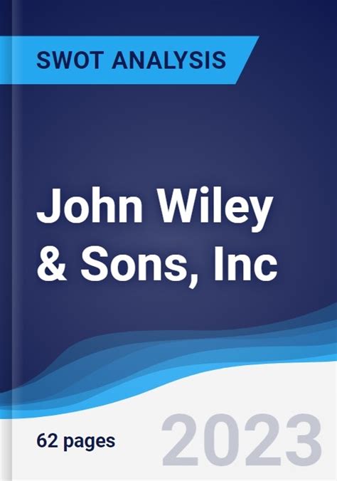 John Wiley Sons Inc Strategy Swot And Corporate Finance Report