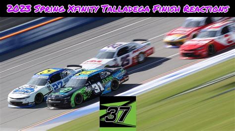 Nascar Xfinity Spring Talladega Finish Reactions Youtube