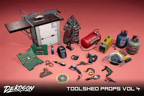 Toolshed Props Vol 4 3d Tools Unity Asset Store