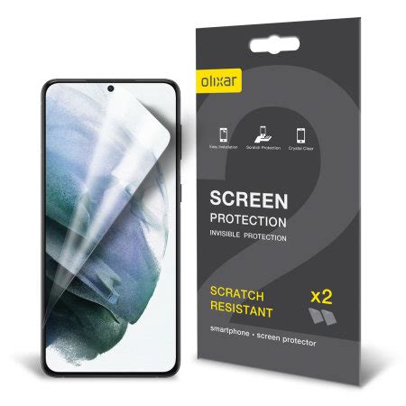 Olixar 2 Pack Film Screen Protector For Samsung Galaxy S21 Plus