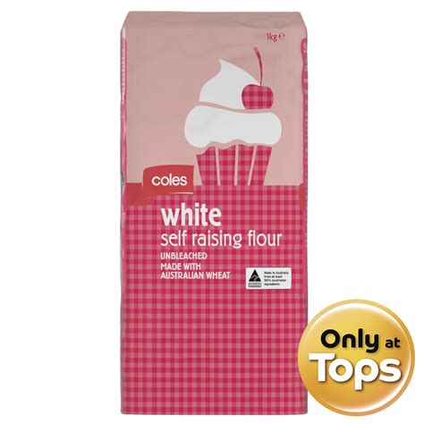 coles white  raising flour  order   tops supermarket