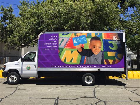 Fleet Graphics for Contra Costa Library in Martinez - Sequoia Signs