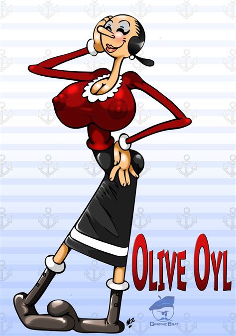 Uber Boober Olive Oyl By GraphicBrat Deviantart Popeye Olive