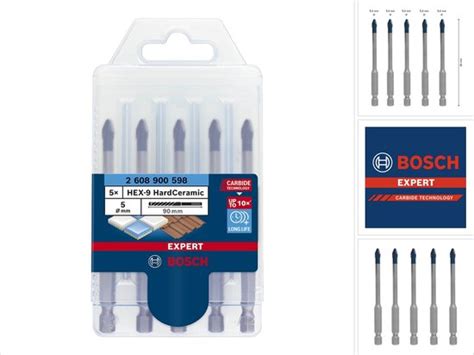 Bosch Expert Hex Hardceramic Boorset Delige Tegelboorset Voor