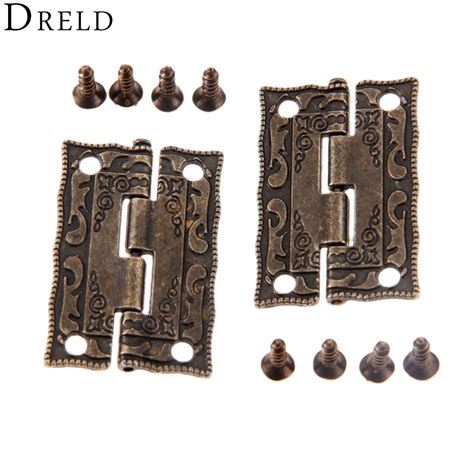 Dreld Pcs Mm Antique Bronze Hinges Cabinet Door Drawer Decorative