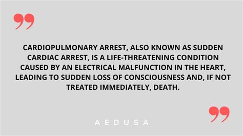 Cardiopulmonary Arrest Causes, Treatments, & Risks | AED USA