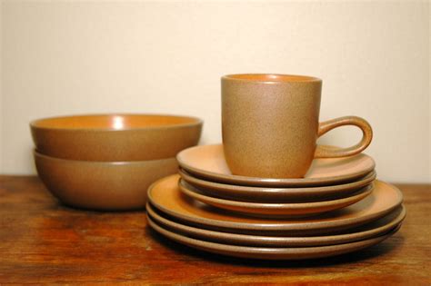 Heath Ceramics Coupe Dinnerware Set In Sandalwood Mid Etsy