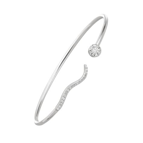 Bracelet Jonc Semi Ouvert Solitaire Versailles