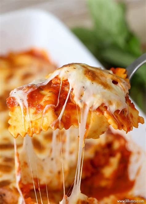 EASY Cheesy Baked Ravioli Lil Luna