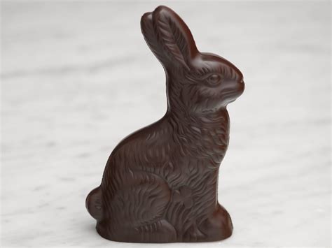 Dark Chocolate Easter Bunny: Solid Dark Chocolate Rabbit