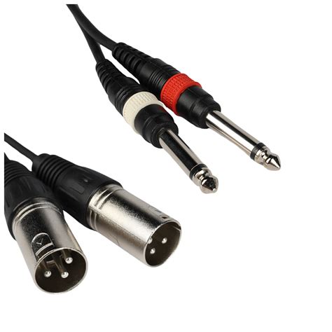 ADJ przewód 2x XLR M 2x jack mono 6 3 mm sygnałowy