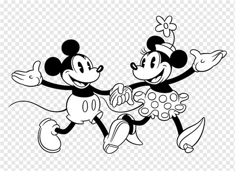 Micky Maus Zeichnen Bleistift Linie Kunst Mickey Mouse Minnie Mouse