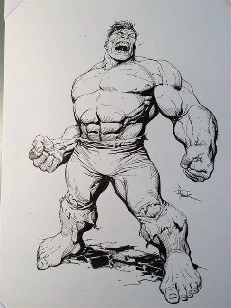 Hulk Commission By Gary Frank Hulk Coloring Pages Hulk Art Comic