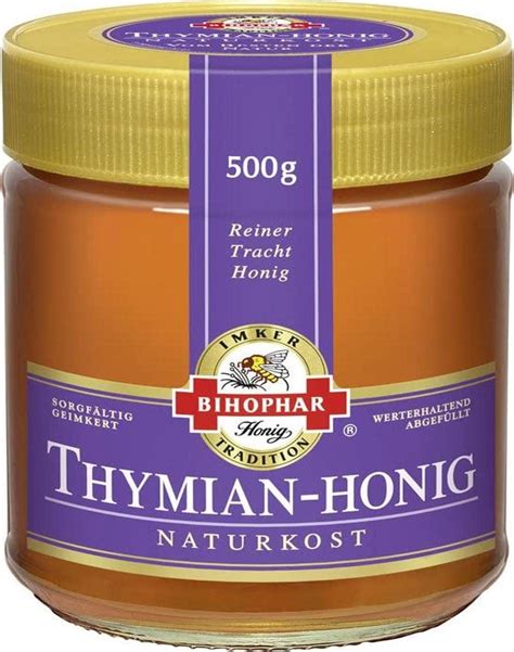 Bihophar Thymian Honig 500 g Amazon de Lebensmittel Getränke