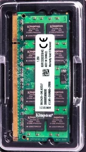 Memoria RAM ValueRAM Color Verde 4GB 1 Kingston KVR1333D3S9 4G