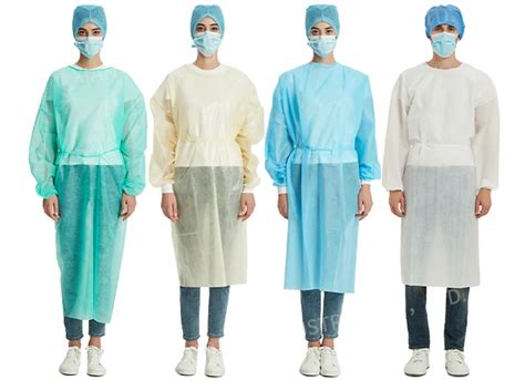 G Sms Nonwoven Breathable Dispos Laminated Surgic Sterile Ppe Gowns