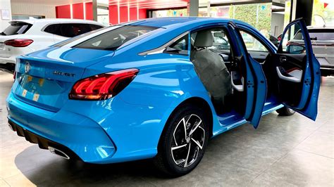 New 2023 MG GT Perfect Sedan Blue Color Exterior And Interior