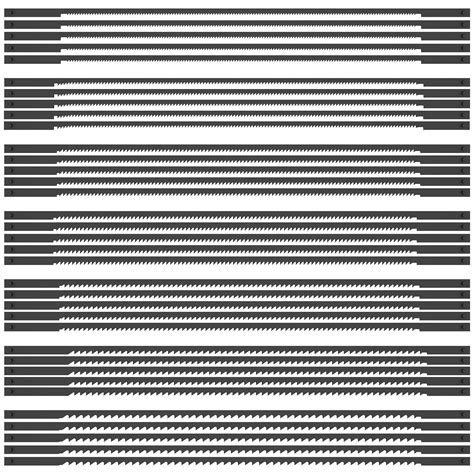 35Pcs Scroll Saw Blade Set 6-1/2inch High Carbon Steel Wood Cutting Saw