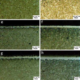 Om Micrographs Showing The Layer Thickness Differences And The Effects