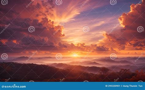 Beautiful Dramatic Clouds at Sunset Stock Image - Image of beauty ...