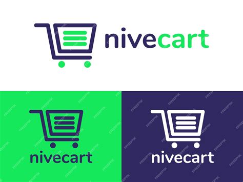 Disegno del logo del negozio online moderno vettoriale | Vettore Premium