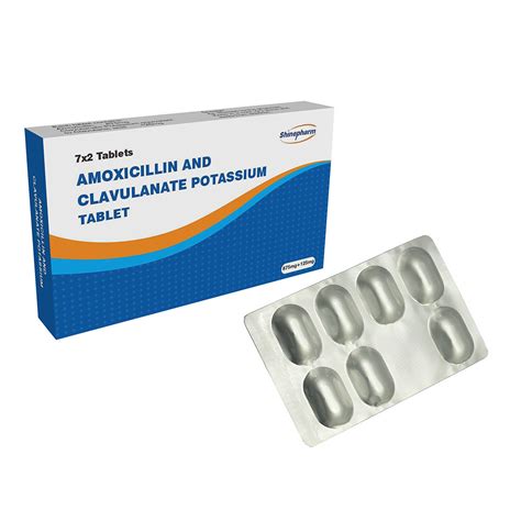 Antibiotic Medicine Amoxicillin And Clavulanate Potassium Tablet Mg