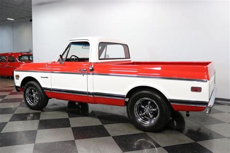 Classic Vintage Chrome Short Bed Chevy Truck 2 Tone Sbc Automatic Used Chevrolet C 10 For Sale