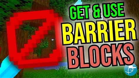 How To GET And USE Barrier Blocks In Minecraft Java Bedrock YouTube