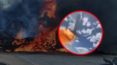 Video Impactante Accidente De Avioneta Que Combat A Voraz Incendio