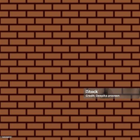 Vector Red Brick Seamless Pattern Background Texture Stock Illustration ...